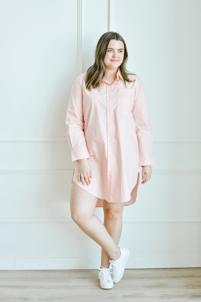 Sorbet Structured Cotton Shirt Dress ...